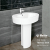 Dolphin Two Piece Basin by Brite Sanitary Ware
